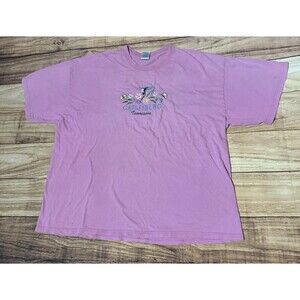 Vintage Gatlinburg Tennessee T Shirt Hummingbird Embroidered Size 2XL Defects